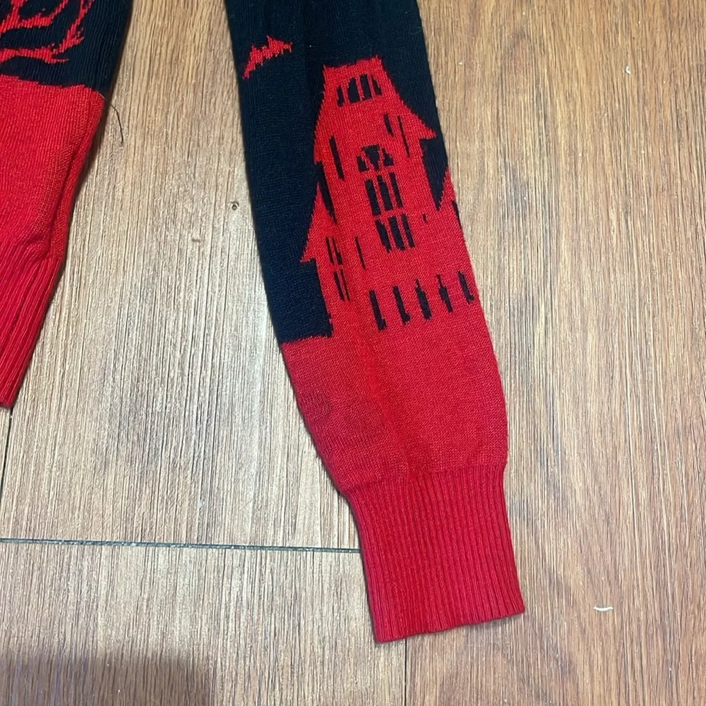 Black and Red Halloween Sweater - Picture 3 of 6
